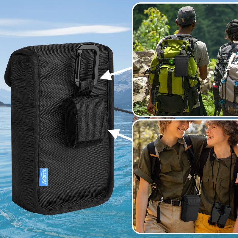 Xxerciz غطاء ناعم بديل لجهاز Garmin Montana 700i / 700 / 750i GPS محمول، حقيبة تخزين واقية محمولة مع كارابينر - Image 3