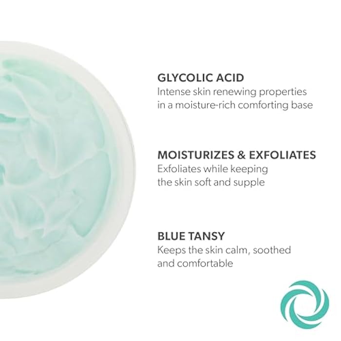 Serious Skincare Glycolic Acid Serum & Face Moisturizer Cream, Facial Renewal Skin Care Set, Exfoliating, Hydrating, Refine Texture, Lines, Pores, Discoloration, Skin Balancing Blue Tansy - Anti-Aging - Image 5