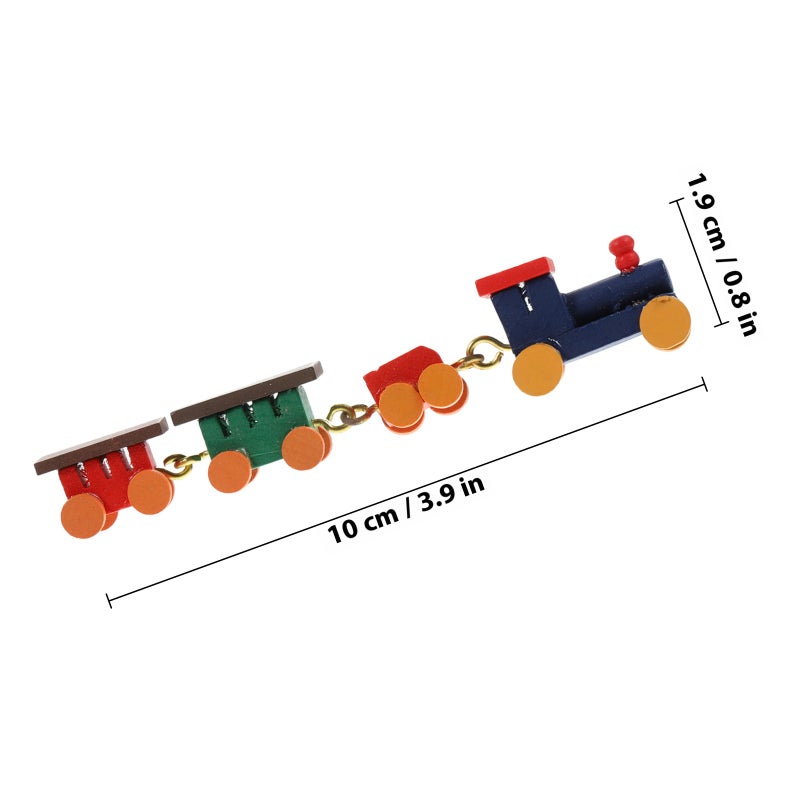 🧸 قطار خشبي متين للدمى واللعب الإبداعي - Image 3