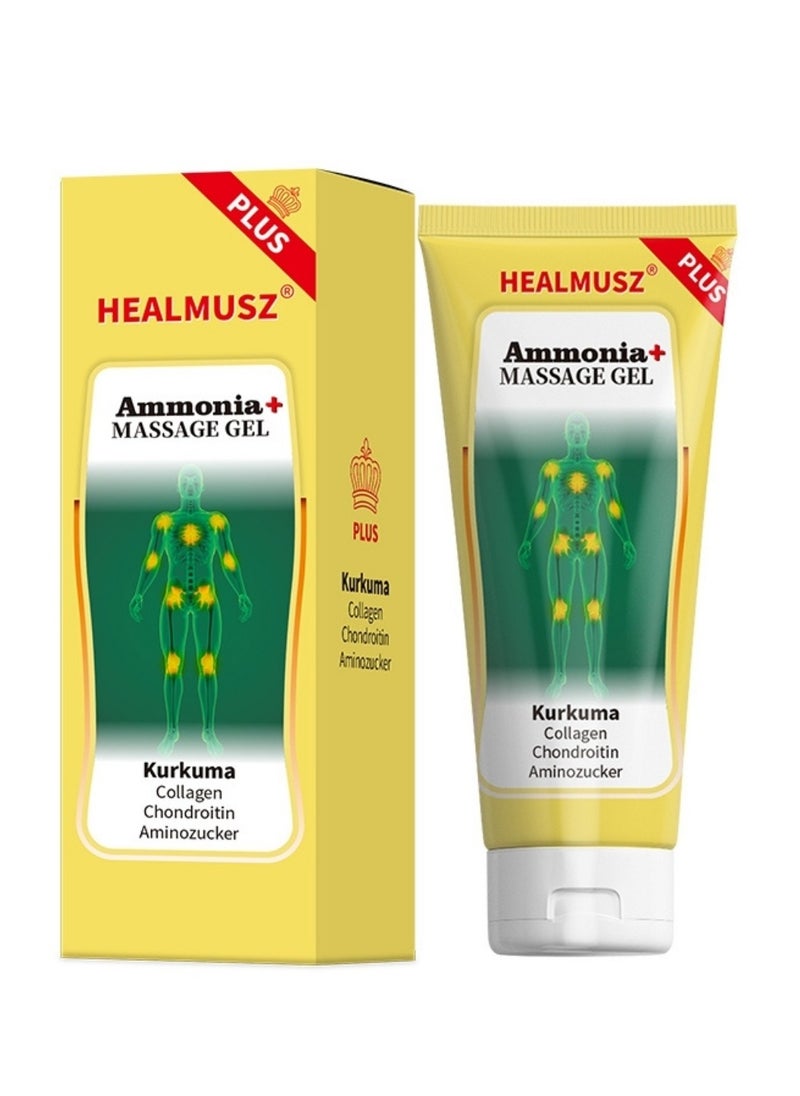 HEALMUSZ - 100ml Ammonia Massage Gel Joint Massage Gel with Turmeric and Collagen Joint and Muscles Pain Relief Cream Joint Pain Relief Cream Joint Soothing and Repair Muscles Damage Joint Pain Relief and Care Gel - Image 1