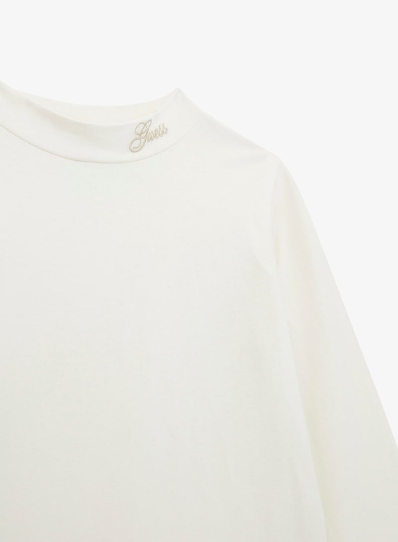 GUESS Kids Slogan Crew neck T-Shirt - Image 3