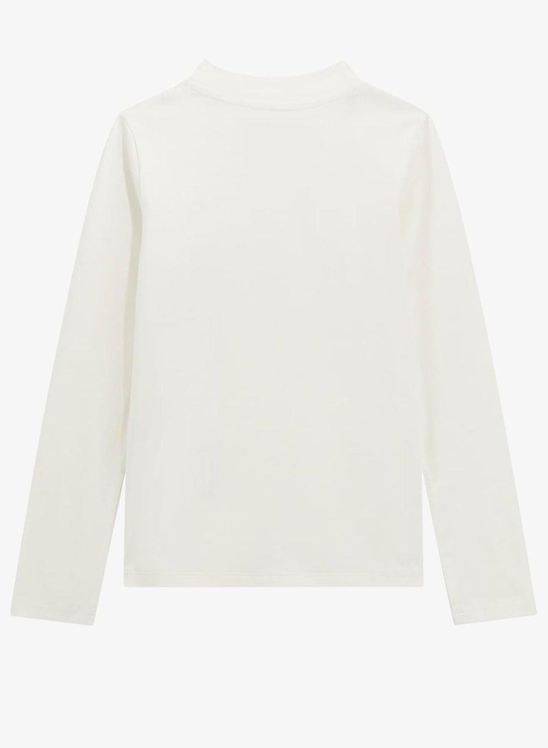 جس تيشيرت للأطفال بياقة دائرية وشعار مطبوع - Image 3