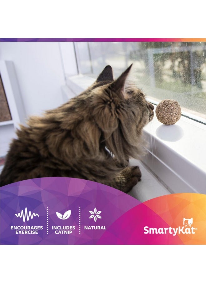 SmartyKat SmartyKat Catnip Kiss Compressed Catnip Ball Toy - Natural, One Size  - Image 2