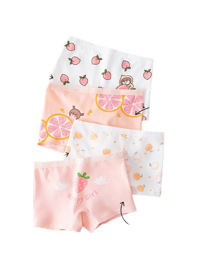 Bejirog Rong 4-Pack Children'S Underwear, Girls' Puberty Pure Cotton 100% Cotton, Girls' Student Boyshorts, Baby And Older Children'S Shorts - Image 1
