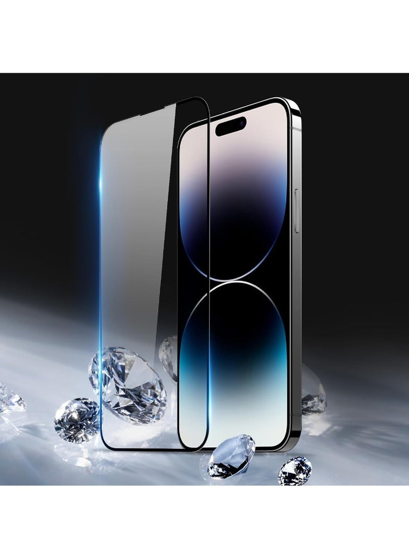 Captaintech Screen protector for iPhone 15 Pro Max tempered glass screen protector 9H hardness anti fingerprint scratch resistance full glue edge to edge anti shatter glass for iPhone 15 Pro Max - Image 3