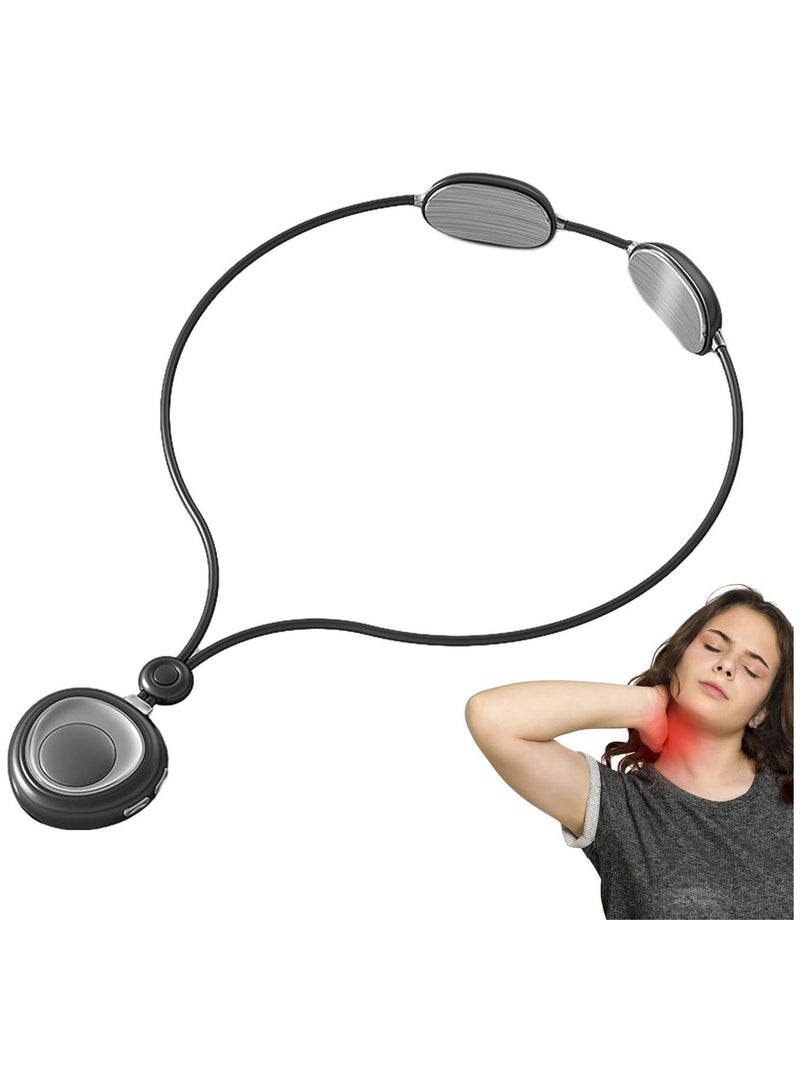 general Hung Necklace Massager Portable Electric 3 Modes Massager Portable Electric Pulse Neck and Shoulder Massager for Home Outdoor Offices Use - Image 1