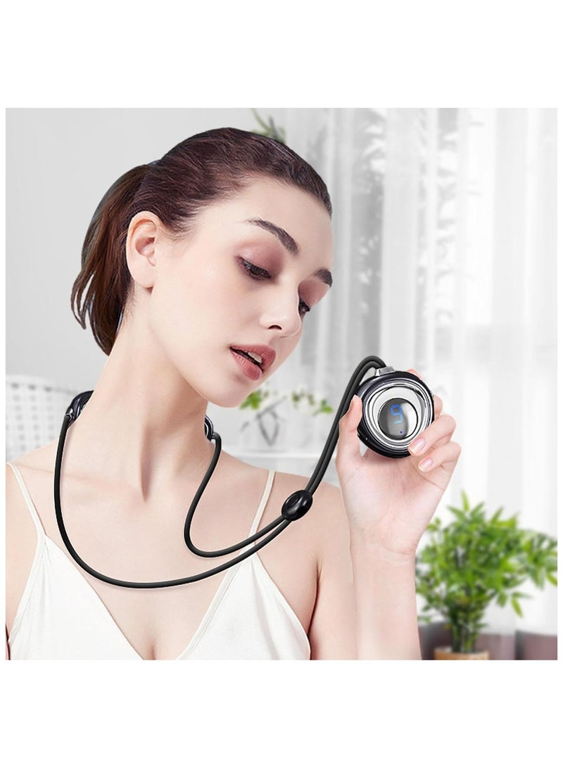 general Hung Necklace Massager Portable Electric 3 Modes Massager Portable Electric Pulse Neck and Shoulder Massager for Home Outdoor Offices Use - Image 2