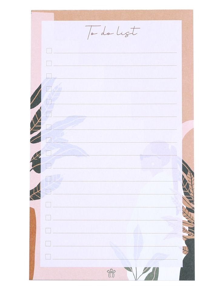 Prickly Pear Boho Retreat To Do List, 60 Pages - Image 1