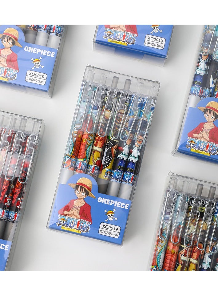 Generic - 12 Pieces Of Creative Boxed Click Pen Student Neutral Pen Metal Pen Clip Signature Pen - Image 1