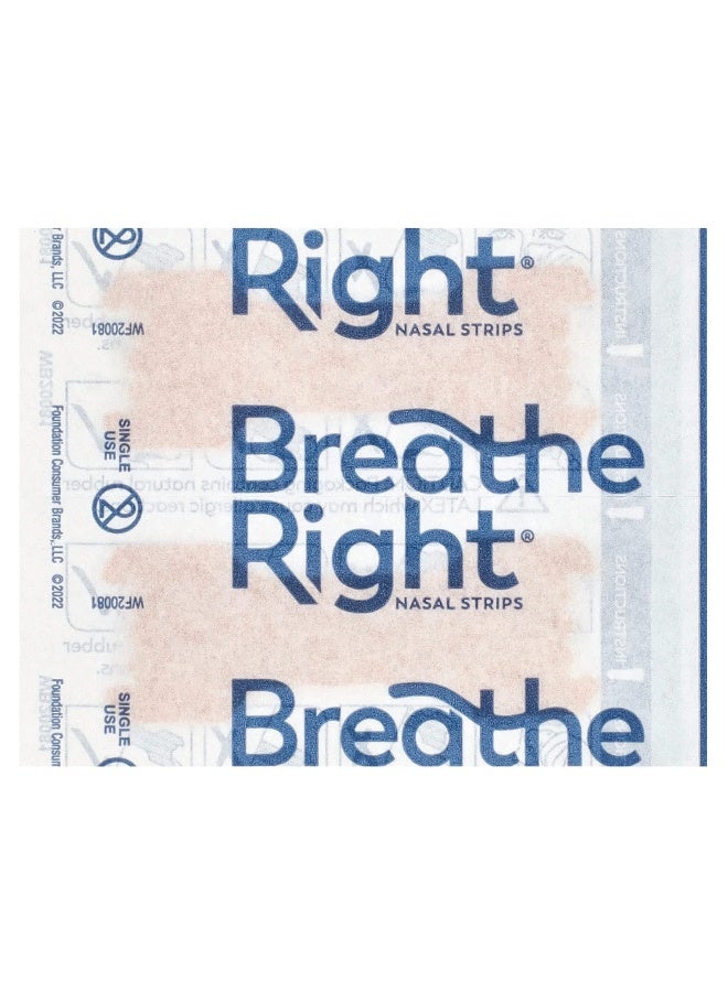 Breathe Right شرائط الأنف بريث رايت، لافندر، 26 شريط بني - Image 3