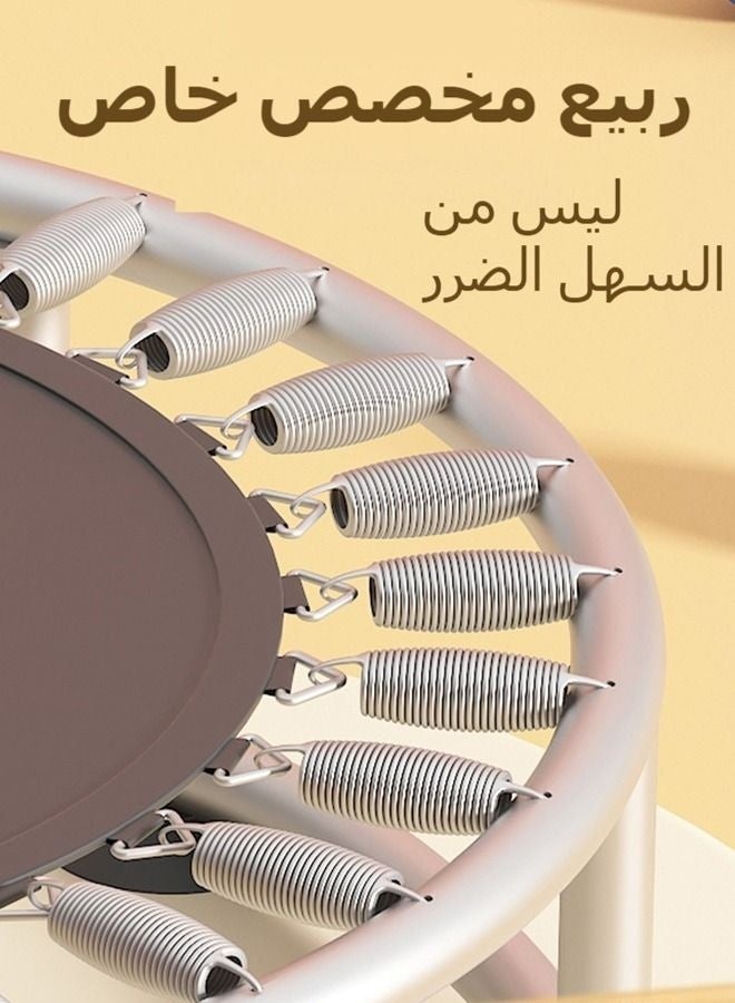 WALALLA Trampoline for Kids, Adjustable Baby Toddler Trampoline 140cm Indoor Outdoor Use with Safety Enclosure Net, Foam Handle, Adjustable Gymnastics Bars, Basketball Hoop, Gifts for Boys and Girls - Image 3