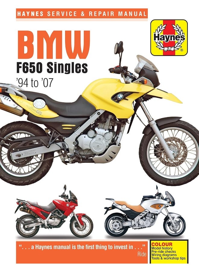 BMW F650 Singles (94 - 07) Haynes Repair Manual  - Image 1