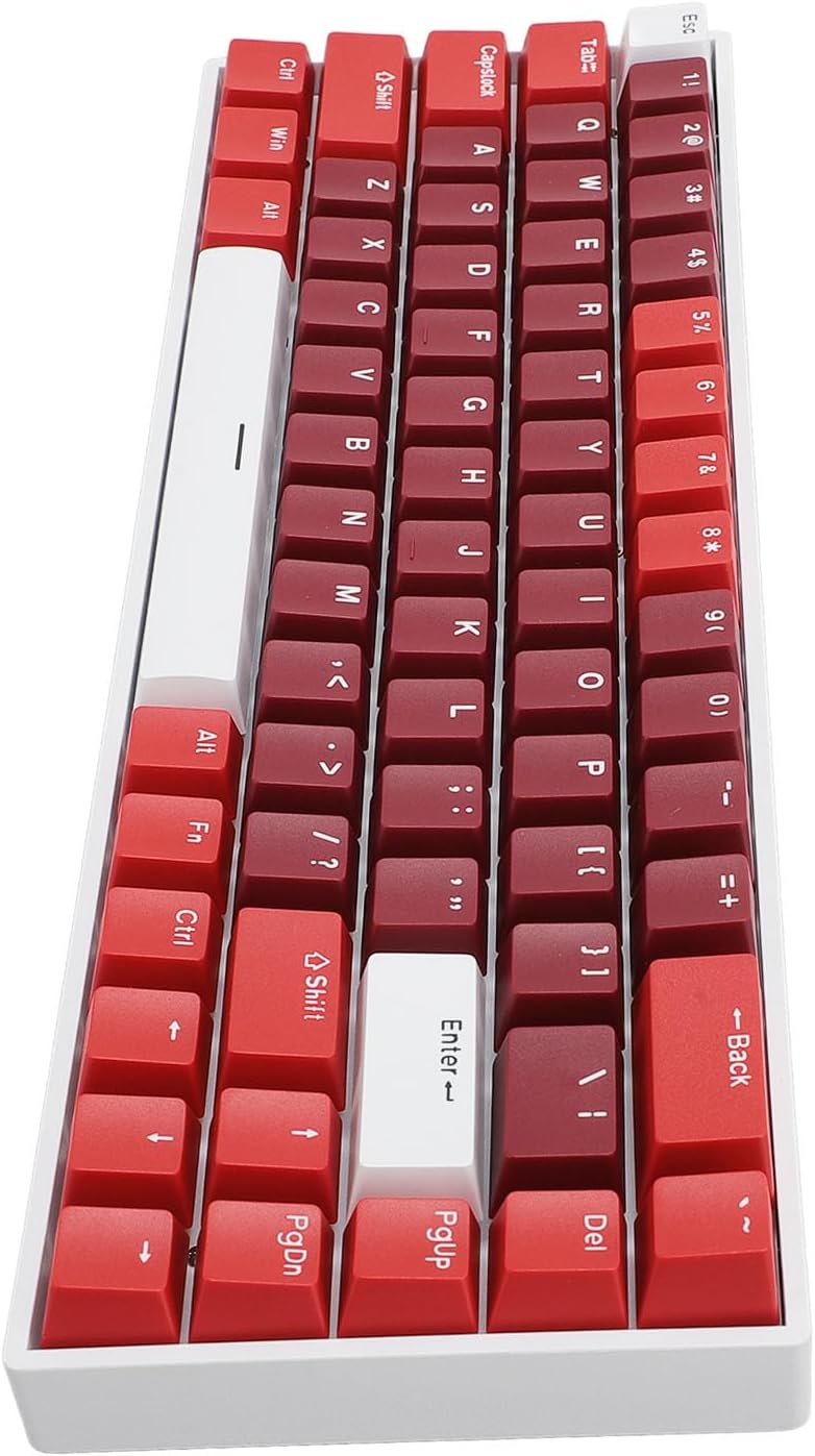 Naroote 60 Keys RGB Mechanical Keyboard, 3 Mode Connection Wireless 2.4G Bluetooth 5.0 Type C Wired Compact Gaming Keyboard with Blue Switch, for 10 iOS HarmonyOS, Ideal for - Image 5