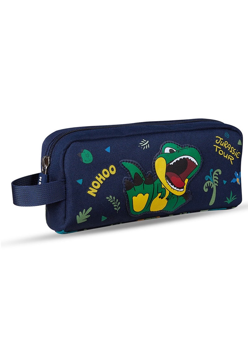 Nohoo Kids 16 Inch School Bag With Lunch Bag, Handbag And Pencil Case (Set Of 4) Dino - Green - Image 5