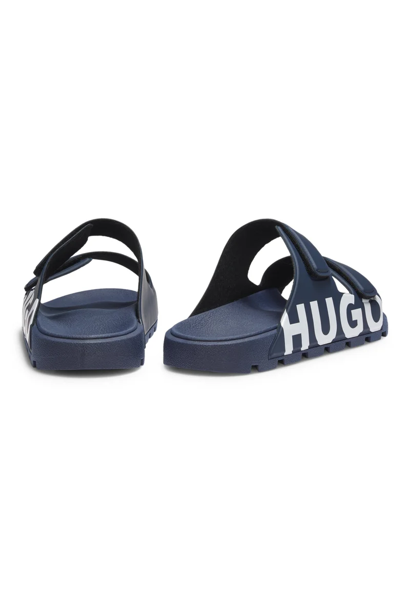 هوجو Logo sandals with double touch-closure straps