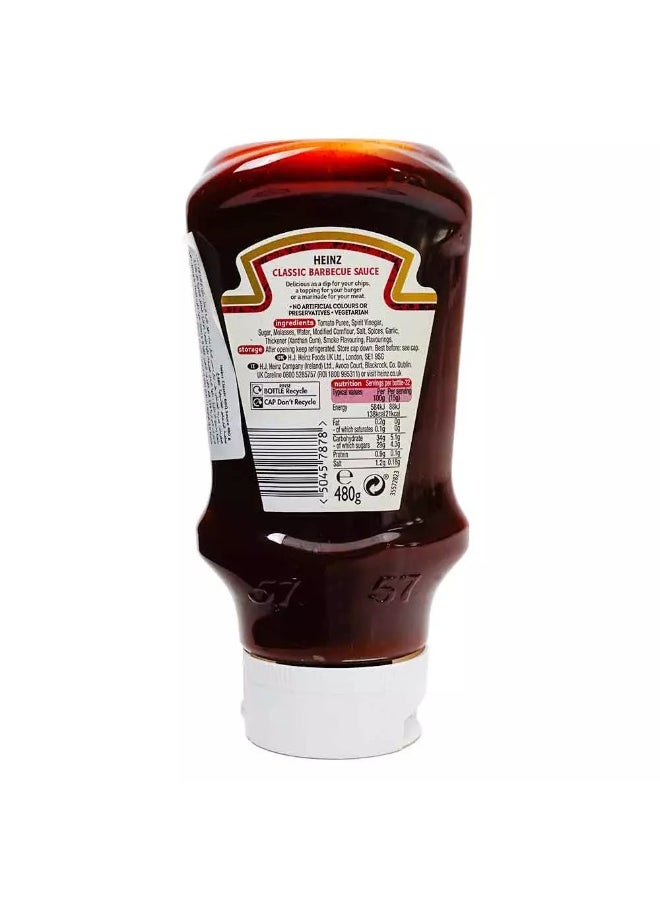 Heinz HEINZ Classic Barbecue Smokey and Rich Sauce Delicious For Dips, Topping, Marination. 480G  - Image 3
