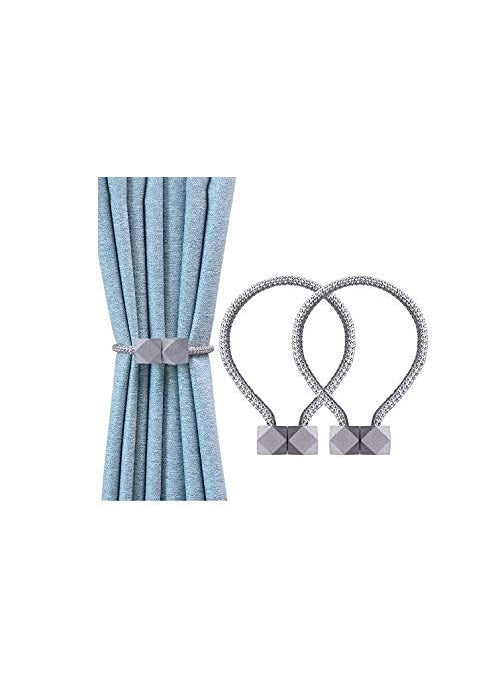 Gopinath Autolink Gopinath Autolink Magnetic Curtain Tiebacks The Most Convenient Drape Tie Backs Rope Holdback Simple Modern Holders for Home Curtains Beige 