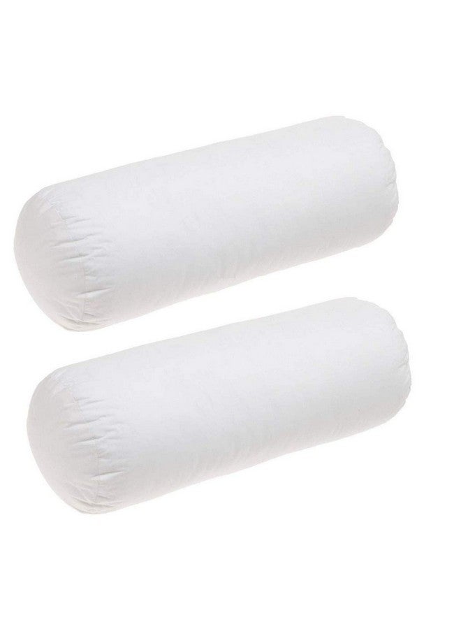 Royal King وسادة سرير بيضاء من رويال كينج نايلون ذات جودة فائقة محشوة بجل فايبر بوزن 1000 جرام بحجم 16"X34" بعبوة مفرغة، مجموعة من 2 - Image 1