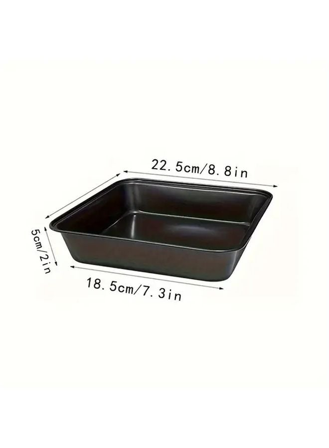 Small Square Cake Baking Pan Non Stick Wide Handle Multi Purpose Oven Tray - Image 1