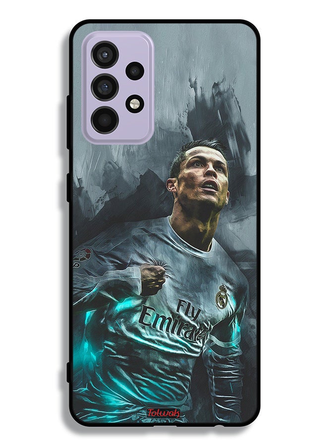 Tolwak Samsung Galaxy A52 5G Protective Case Cover Cristiano Ronaldo Art - Image 1