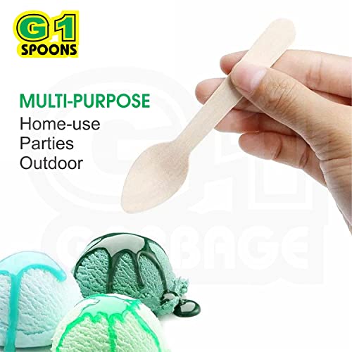 G1 G 1 Spoons | Bio-degradable | Disposable | Wooden Spoons | 100 Pieces | Forks | 16 Cm | 100 Pieces - Image 4