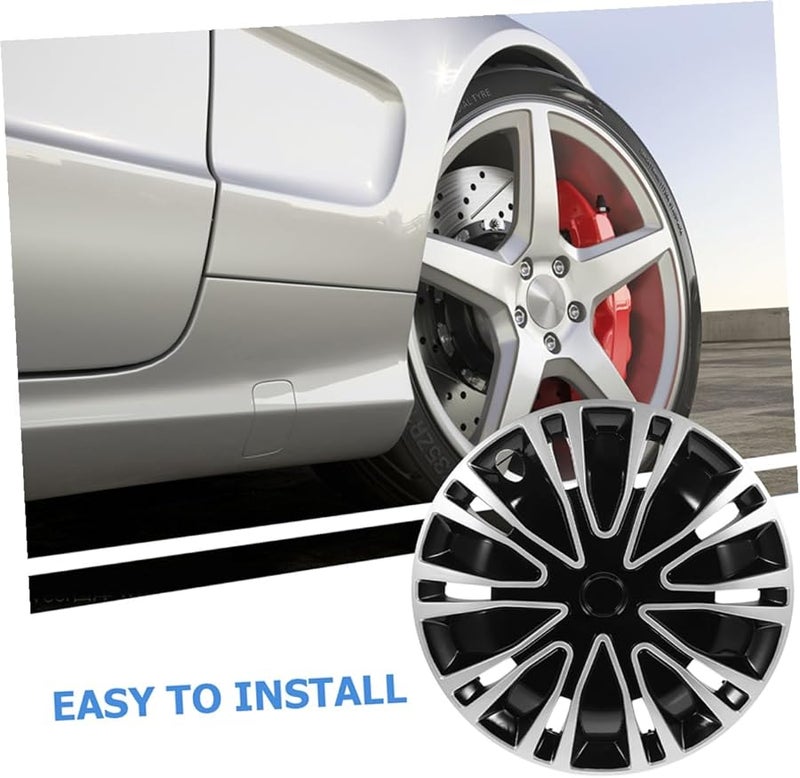 غطاية عجلة الحديد الأسود سهلة التركيب واقية لحافة الإطار للسيارة - Image 4