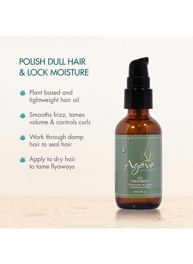 Agave HEALING OIL - Agave Healing Oil Treatment, Lightweight Rejuvenating Hair Oil for All Hair Types With Natural Agave Extract, Paraben & Sulfate-Free, 2 Fl Oz - Image 1