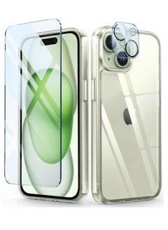 How about: “ELTRAZONE iPhone 15 Defender Clear Case – Shockproof Cover with Camera Lens Protector, Drop Protection, and Anti-Yellowing for 6.1 Inch iPhone 15”
