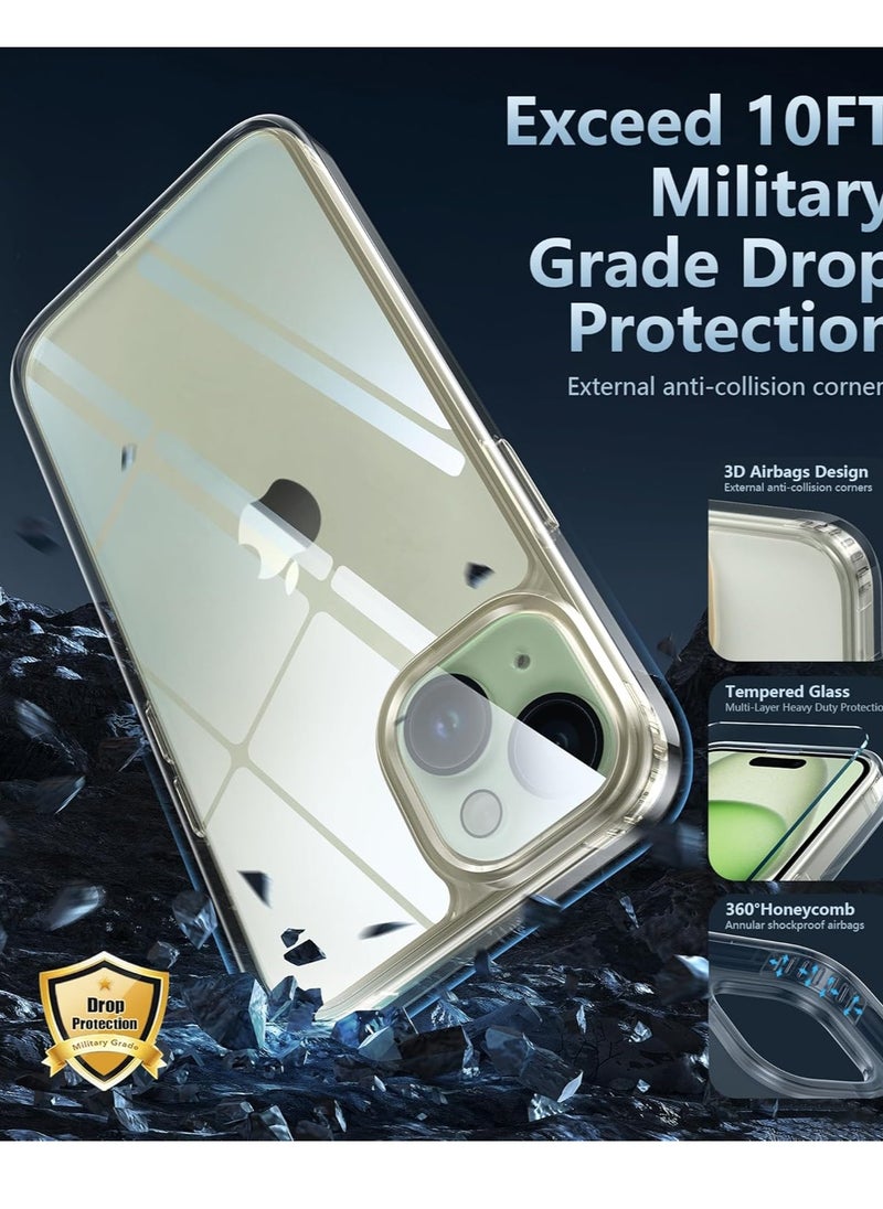 ELTRAZONE - How about: “ELTRAZONE iPhone 15 Defender Clear Case – Shockproof Cover with Camera Lens Protector, Drop Protection, and Anti-Yellowing for 6.1 Inch iPhone 15” - Image 1