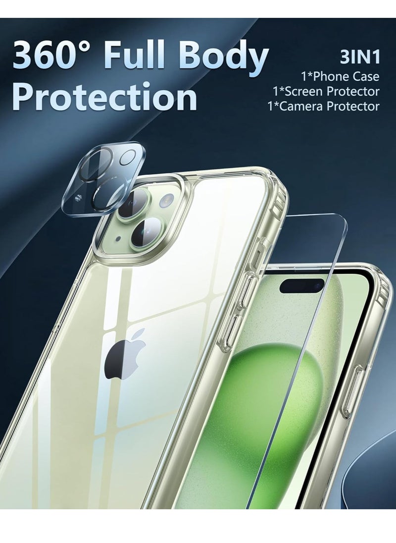 ELTRAZONE - How about: “ELTRAZONE iPhone 15 Defender Clear Case – Shockproof Cover with Camera Lens Protector, Drop Protection, and Anti-Yellowing for 6.1 Inch iPhone 15” - Image 1