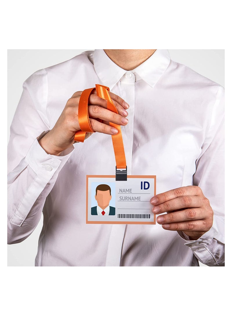 Luckam Black Gripper Card Holder, Plastic ID Card Secure Badge Holder, for Standard Thickness ID Badge, Smart Card, CAC, Chip or Swipe Card (40 Pcs) - Image 4