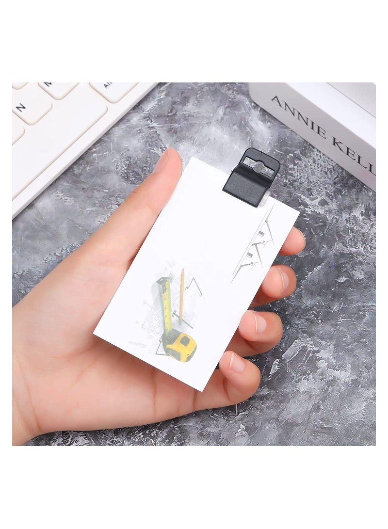 Luckam Black Gripper Card Holder, Plastic ID Card Secure Badge Holder, for Standard Thickness ID Badge, Smart Card, CAC, Chip or Swipe Card (40 Pcs) - Image 3