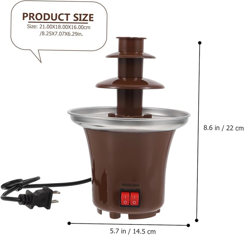 Stainless Steel Chocolate Fondue Machine Melting Fountain for Home Use - Image 3
