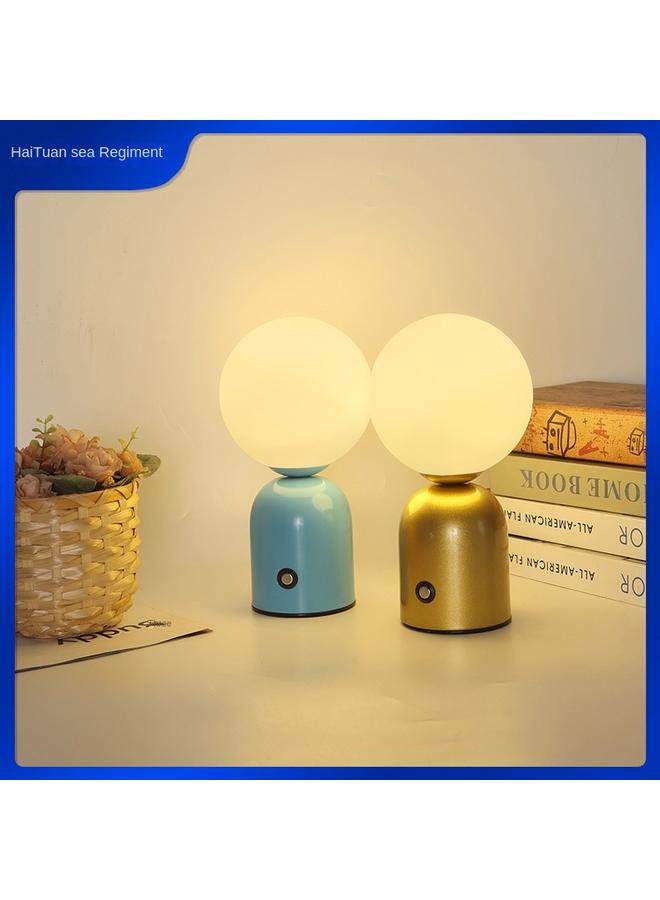 Bluejw New Round Ball Table Lamp Charging USB Night Light Bedside Table LED Table Lamp Stepless Touch Atmosphere Lamp - Image 4