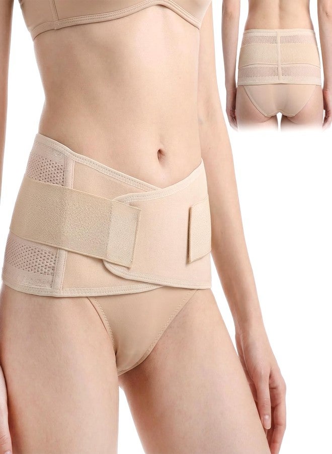 APLZGMG Breathable & Adjustable Lower Back Brace, Hip Brace for Women Men, Lumbar Support Braces Sacroiliac Belt for Sciatica Pain Relief, Skin Tone SI Joint Belt for Sciatic Pelvic Hip Leg Sacral (Size L) - Image 1
