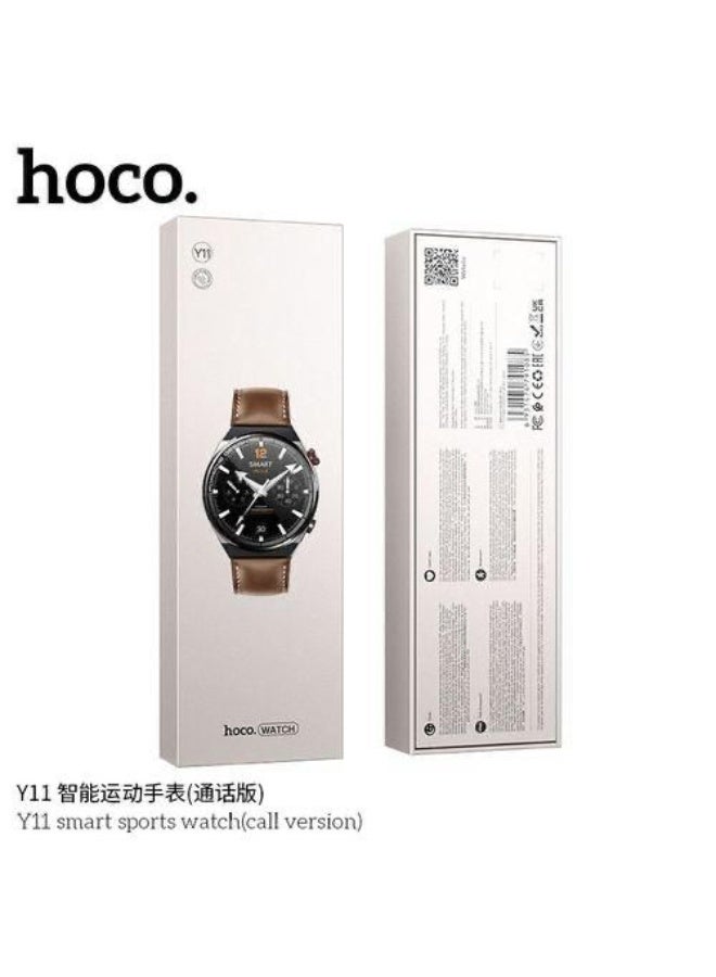 Hoco Y11 Smart Watch with 1.5" AMOLED Display, Black, Fitness and Health Tracking Smartwatch, Bluetooth Calling - Image 3