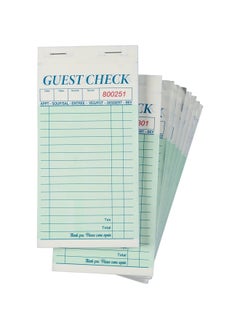 Juvale Guest Checks - 10-Pack Waiter Pads Perfect For Bars Caf  S And Restaurant Orders - Classic Design With Copy Page Waitress Accessories 100 Sheets Each 3.4 X 7 Inches  - Image 1