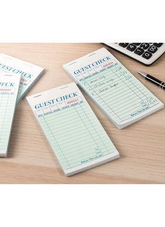 Juvale Guest Checks - 10-Pack Waiter Pads Perfect For Bars Caf  S And Restaurant Orders - Classic Design With Copy Page Waitress Accessories 100 Sheets Each 3.4 X 7 Inches  - Image 5
