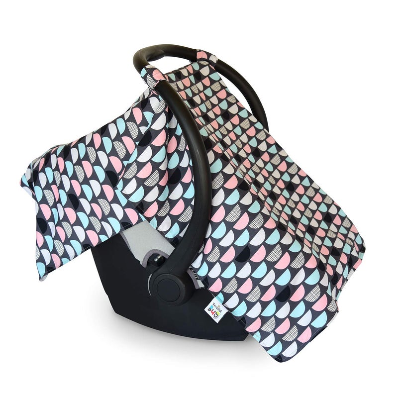 Travel Bug غطاء مقعد السيارة الكامل للسفر مع غطاء مظلة للرضع  UPF 50 - Image 1