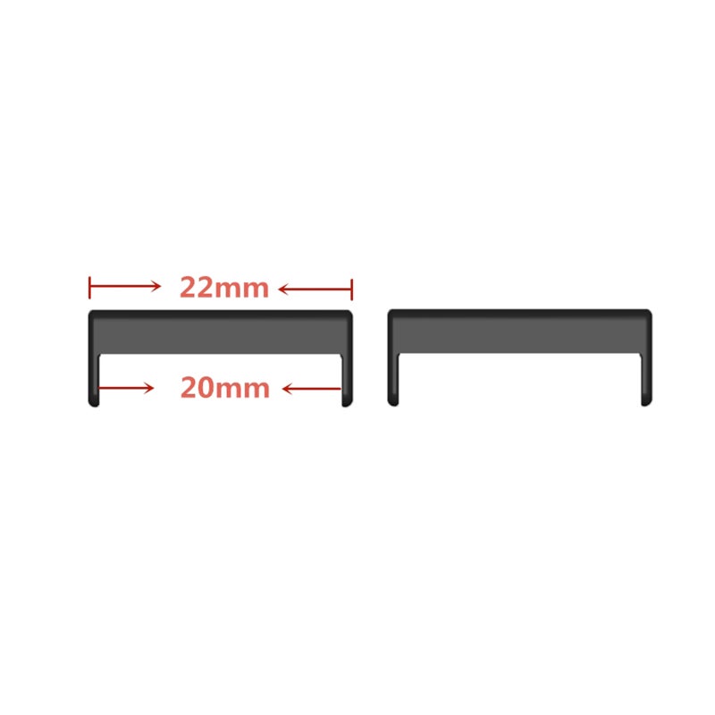 Watch Connection Adapter: Black Premium Metal - Easy Tool-Free Installation Universal Watch Band Replacement for Watch Accessory Enthusiasts - Image 2