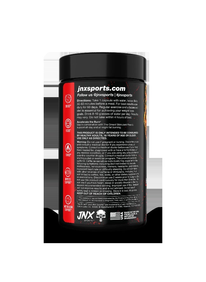 JNX Sports The Omen! Thermogenic Fat Burner 100 Capsules Appetite Suppressant & Metabolism Booster With L Carnitine - Image 2