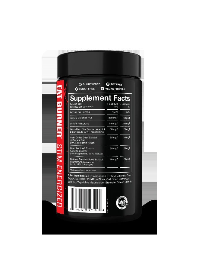 JNX Sports The Omen! Thermogenic Fat Burner 100 Capsules Appetite Suppressant & Metabolism Booster With L Carnitine - Image 3