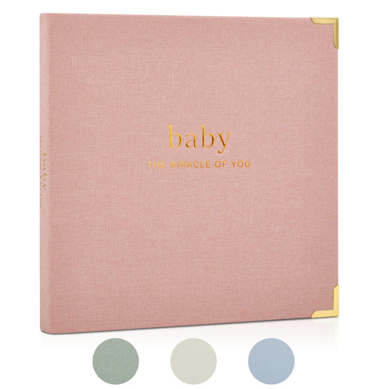 ZICOTO Keepsake Baby Memory Book for Boys and Girls â€“ Timeless First 5 Year Baby Book â€“ Neutral Journal Scrapbook or Photo Album - Record a Milestone for Every Event from Birth to Age 5 - Image 1