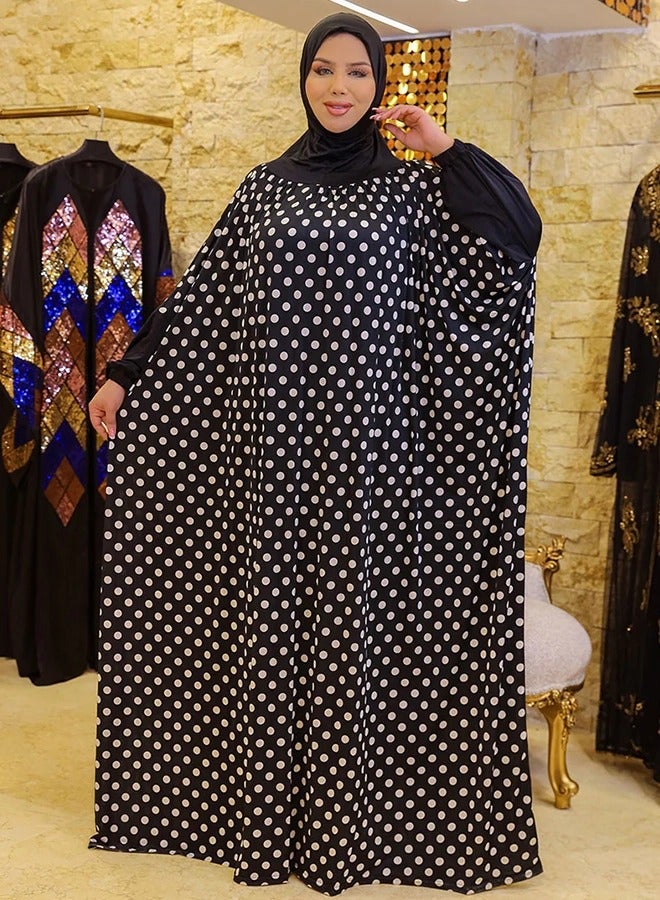 Zmurud Practical  Kuwaiti Jersey prayer dress  with headscarf from zmurud fashion - Image 2