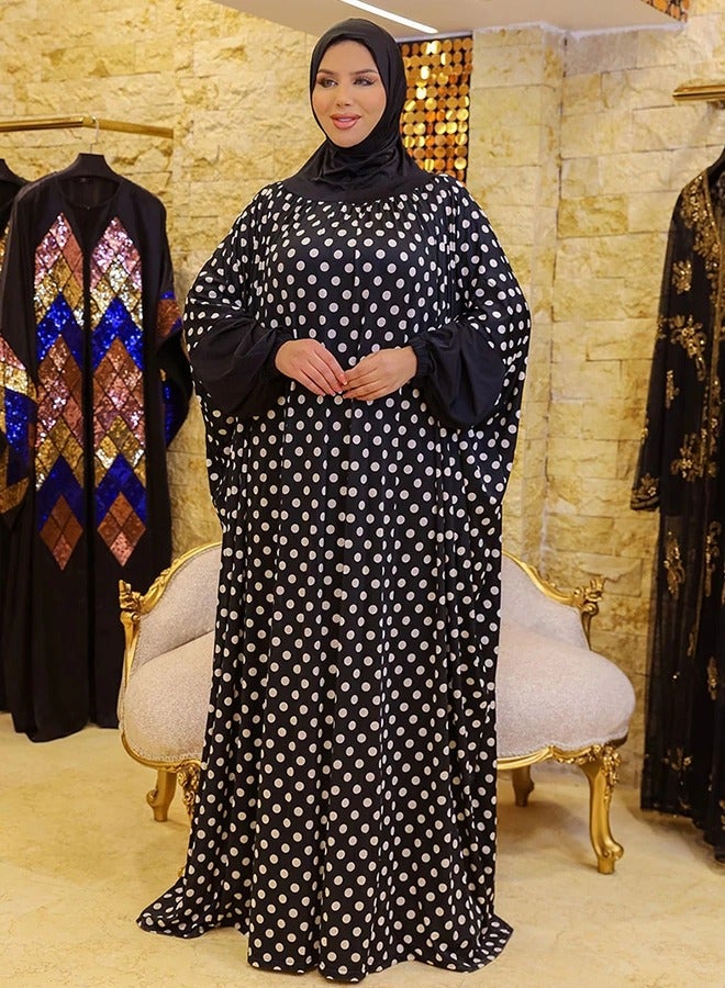 Zmurud Practical  Kuwaiti Jersey prayer dress  with headscarf from zmurud fashion - Image 3