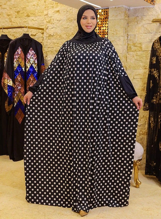 Zmurud Practical  Kuwaiti Jersey prayer dress  with headscarf from zmurud fashion - Image 4