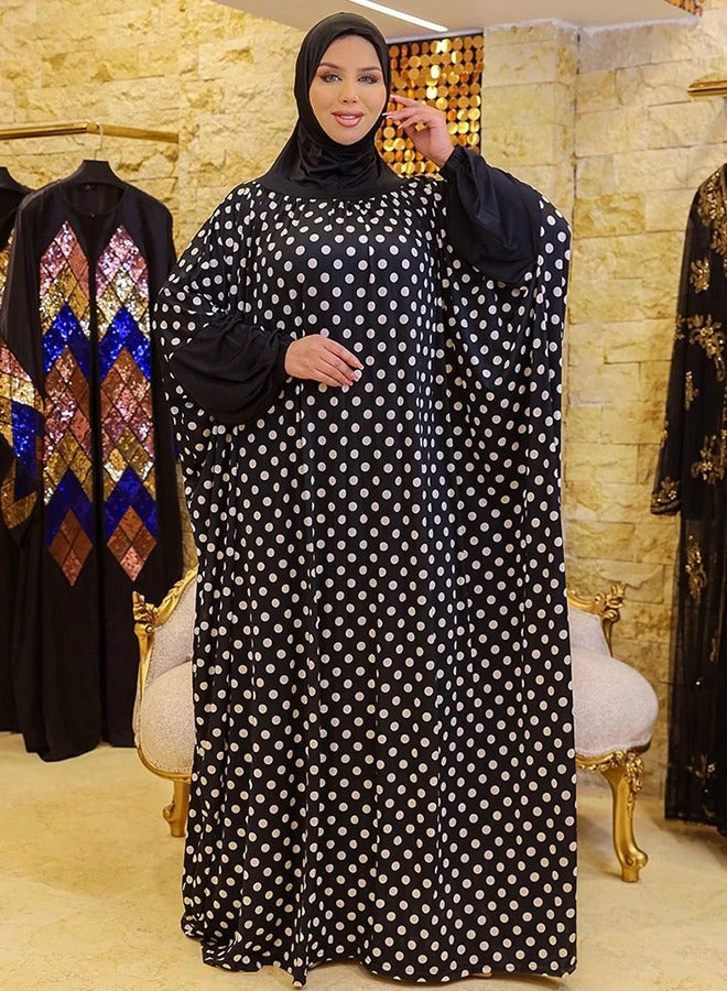 Zmurud Practical  Kuwaiti Jersey prayer dress  with headscarf from zmurud fashion - Image 5