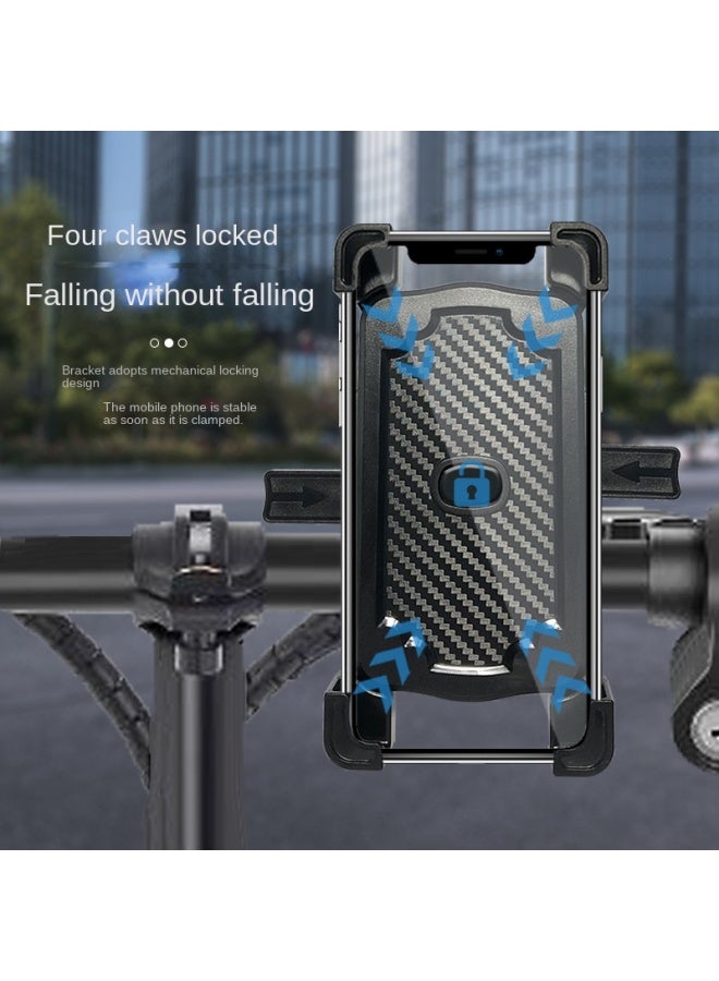 Motorcycle Mobile Phone Bracket Four-claw Bicycle Mobile Phone Bracket Rotating Electric Mobile Phone Rack Rearview Mirror - Image 4
