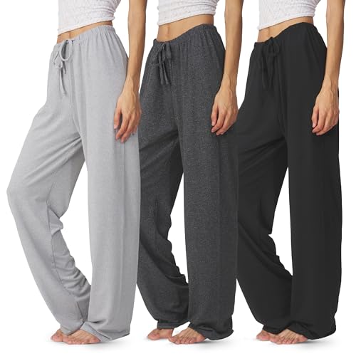 Ultra Performance Womens Pajama PJ Pants 3 Pack Lounge Bottoms Pajamas for Women (Avail in Plus Sizes) - Image 1