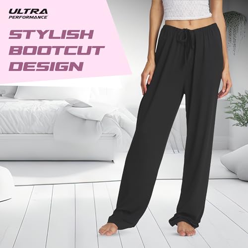 Ultra Performance Womens Pajama PJ Pants 3 Pack Lounge Bottoms Pajamas for Women (Avail in Plus Sizes) - Image 3